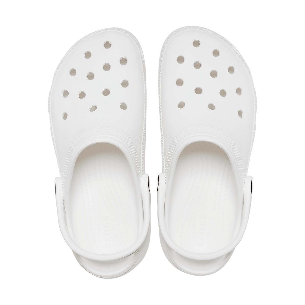 White Women's Crocs Women's Classic Platform Clogs | NZ 0086ILHS